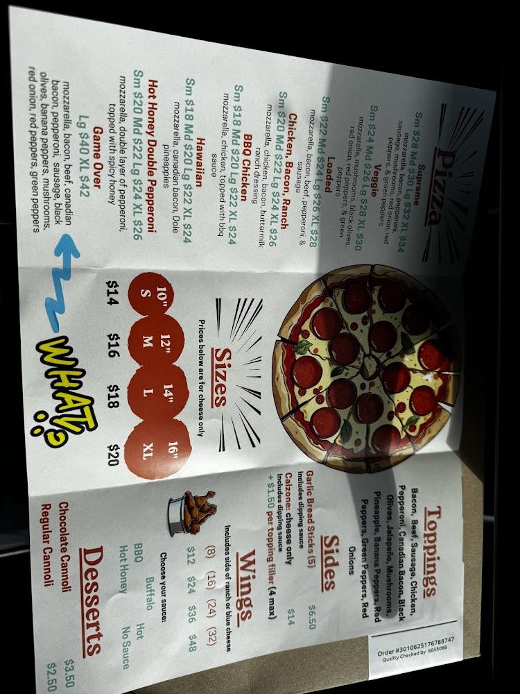 Nostalgia Pizza Shop Menu image 3